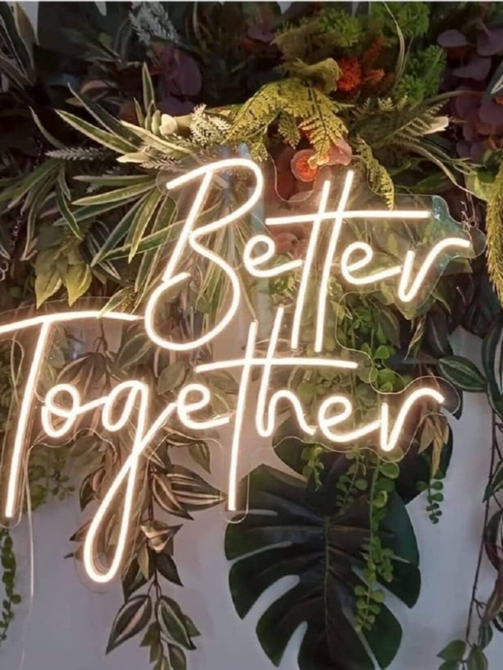 Better Together LED Neon Sign Night Light for Wall Party Décor Bedroom Room Bar